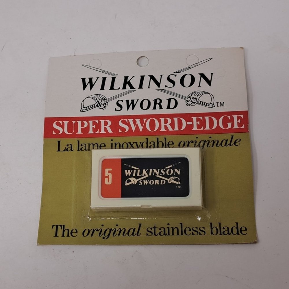 NEW Wilkinson Super Sword Edge Vintage 70s 80s Razor Blades England - 5 Pack